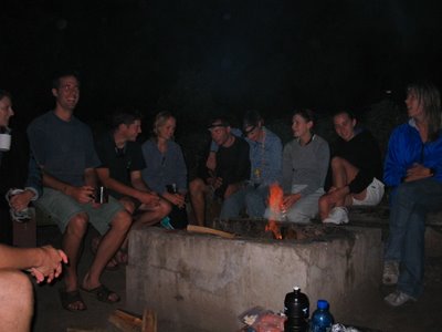 Around the fire