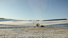 View from the car on the way back to Edinburgh.